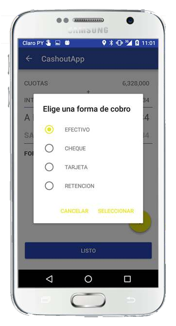 Registro de cobros