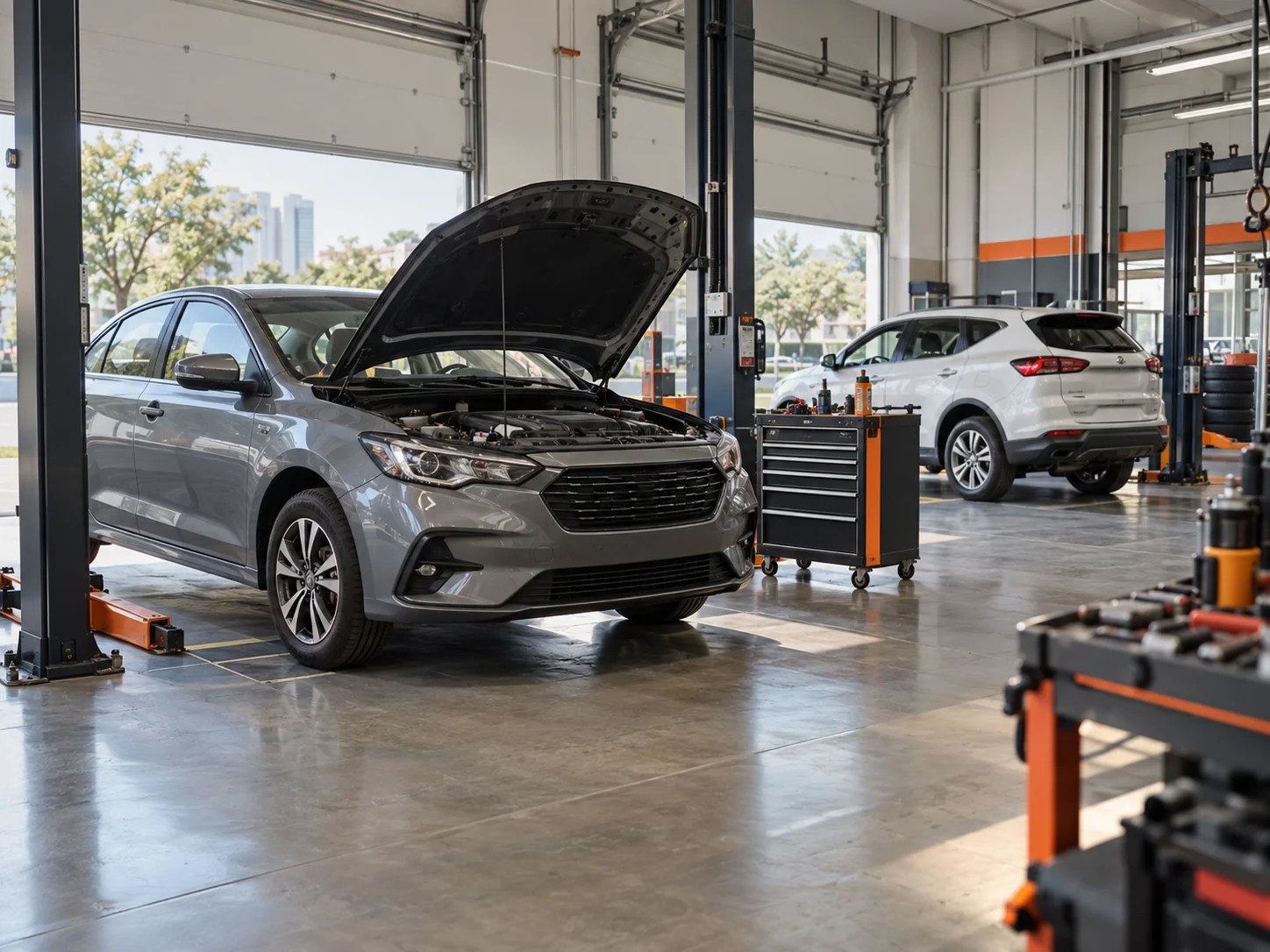 Imagen ilustrativa de un taller automotriz