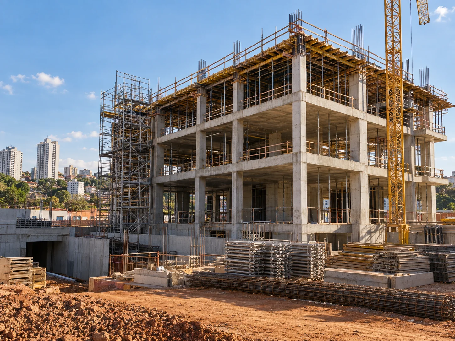 Imagen ilustrativa de una obra en construcción