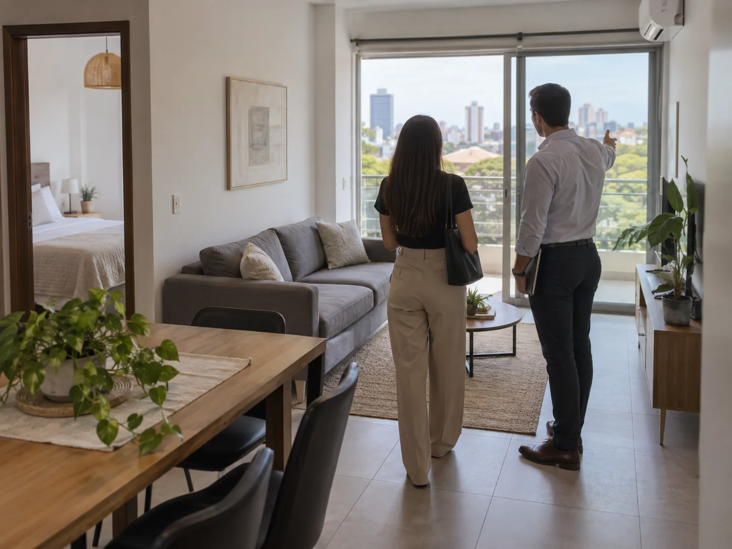 Imagen ilustrativa de una visita inmobiliaria