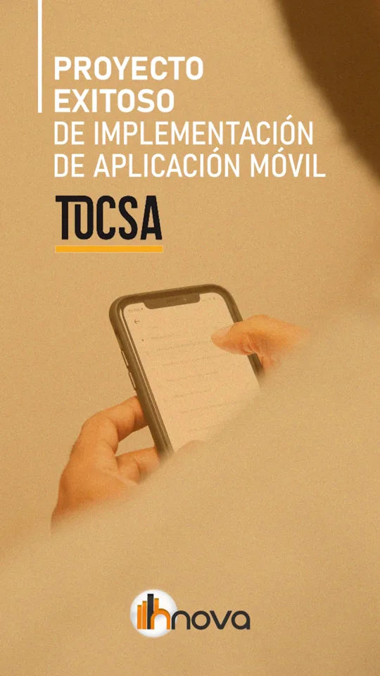 Portada del video de la aplicación móvil de TOCSA